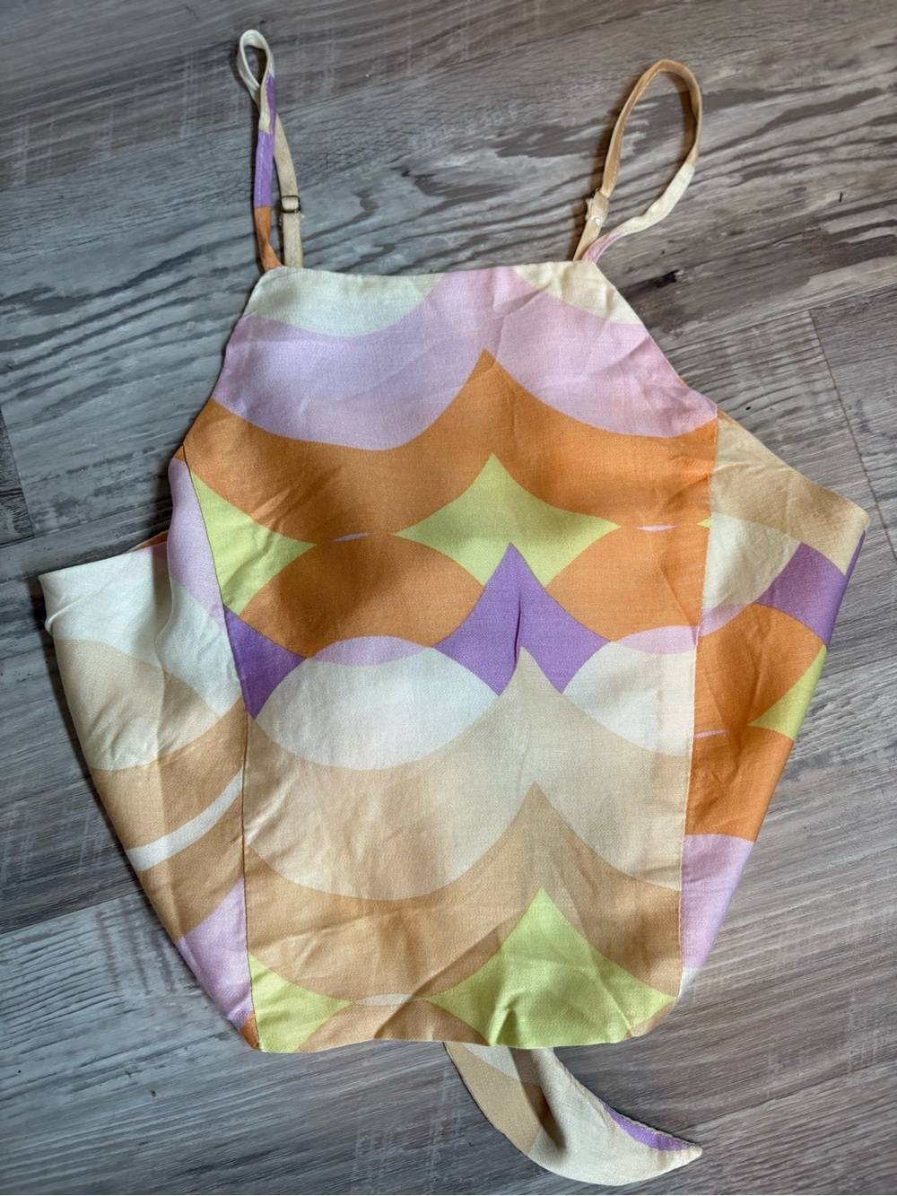 Olivaceous Retro Print Crop Top NWOT Size S